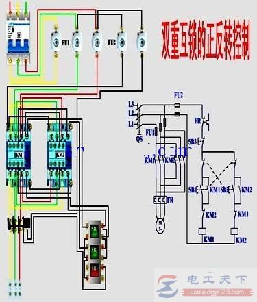 一例三相电动机正反转的控制电路图，附常见问题及解决方法