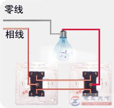 一文看懂家用双联开关怎么接线，附双联开关的接线实物图