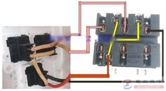 三控开关怎么接线，附一例三控开关实物接线图