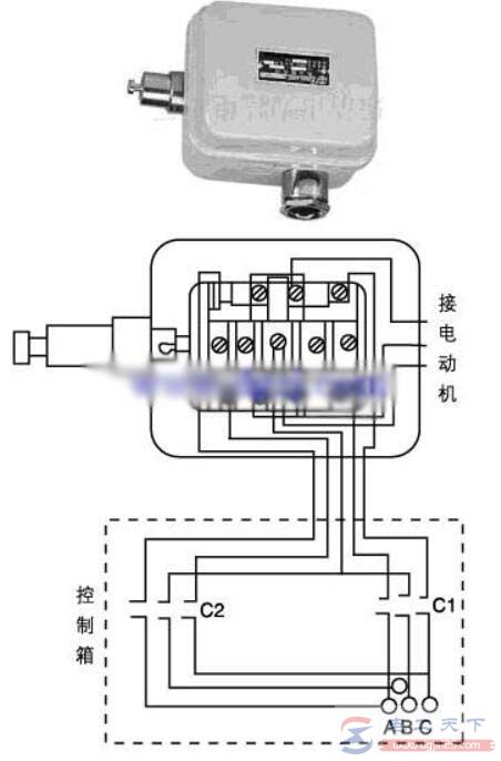 一例行车断火限位器的内部接线图