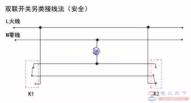 双控开关的三种接线方法，双控开关接线要点及布线特点说明