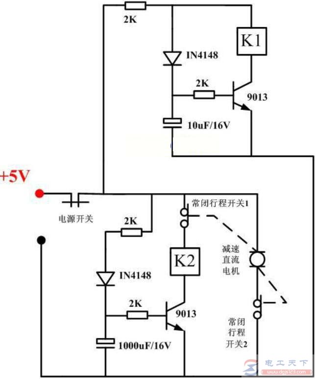 一例顺序开关的电路原理图