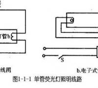 荧光灯照明线路的工作原理，附荧光灯的照明线路图