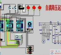 一例三相电动机星形三角形降压启动的电路图