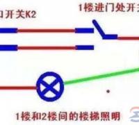 双控开关接线示例：双控线路怎么接，一例照明双控开关的线路图