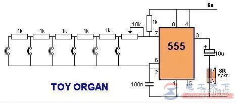 555定时器玩具器官的应用例子