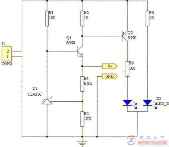 一例手机充电器的电路图，车载与万能手机充电器电路图