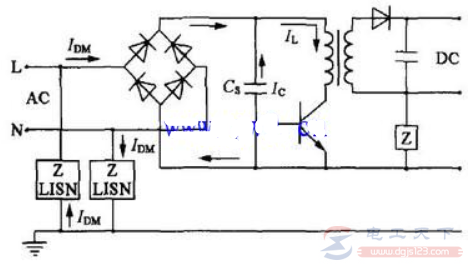共模电感滤波器的电路图说明