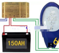 150Ah蓄电池可以接两个太阳能路灯？