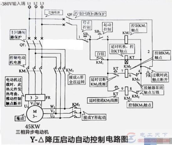 45千瓦8极电机变频器损坏，不用软启动和变频器可以直接启动？