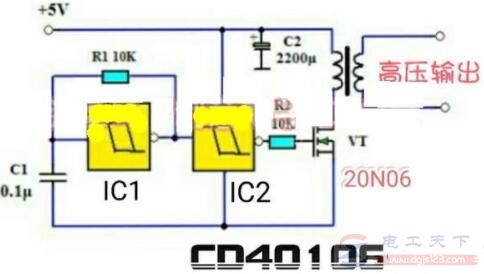 一文看懂如何用CMOS微功耗施密特触发器制作5V升压电路