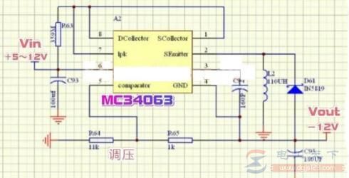 一例用μA7912制作的-12V稳压电源电路图