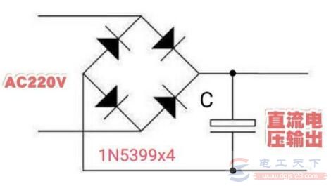 一例高压整流滤波电路图