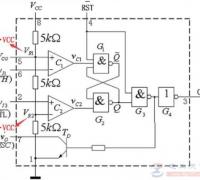 555定时器集成芯片的内部结构