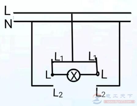 一文看懂一灯双控的二种接线方法