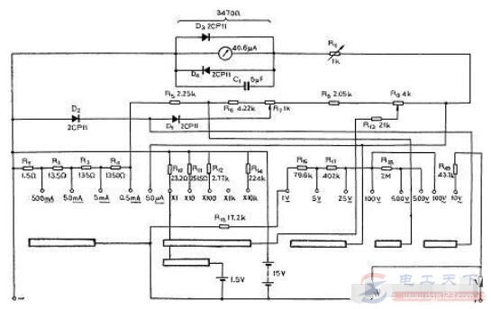 三线数显直流电压表改装成电流表的方法