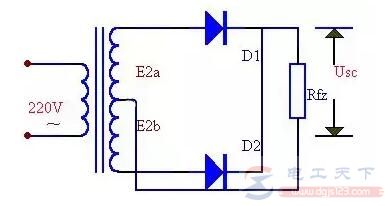 一文看懂全波整流电路的原理图