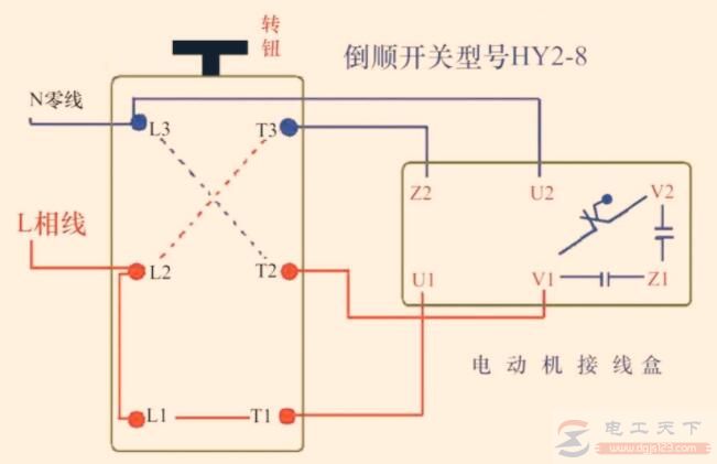 单项双电容电动机怎么接线