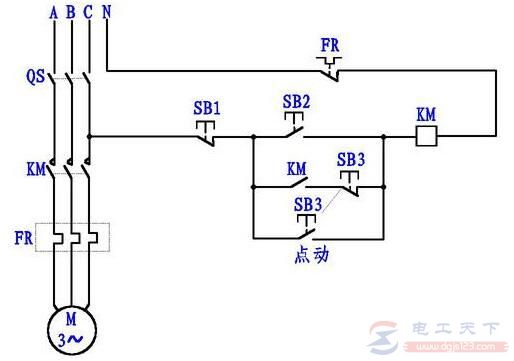 一文看懂接触器点动加自保电路的电路图
