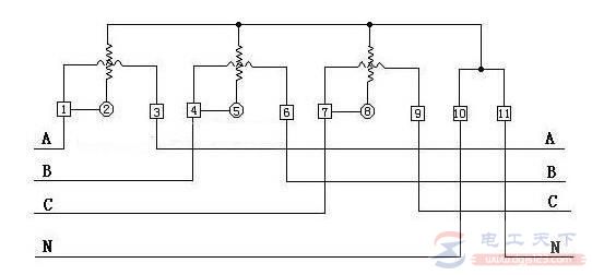 一文看懂三相四线电表的二种接线方法