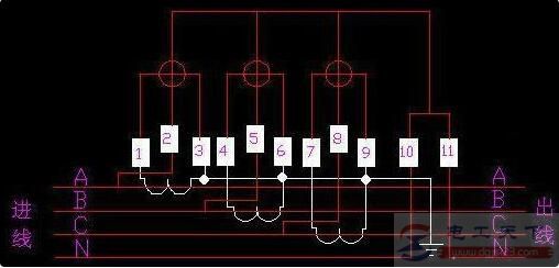 一文看懂三相四线电表的二种接线方法