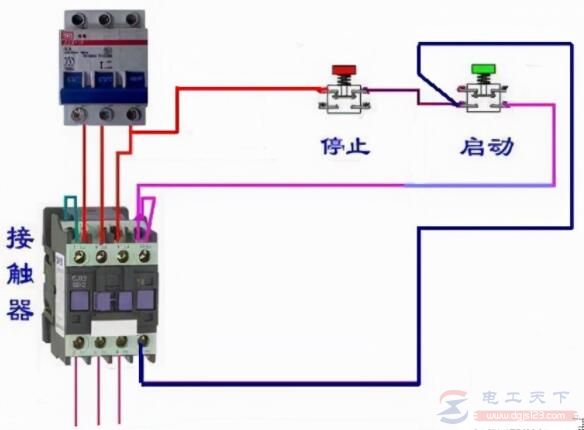 一例自锁正转控制电路的原理分析