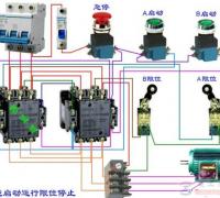 限位控制正反转电路的原理及工作过程