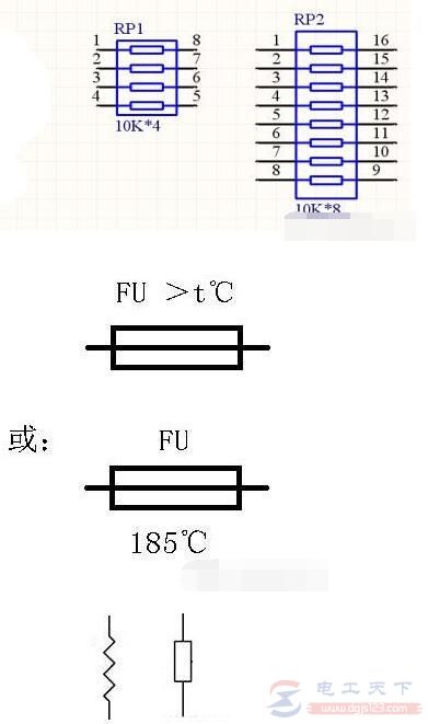 阻值固定电阻器外形和结构说明