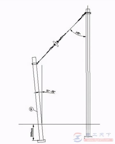 采用拉桩杆拉线时怎么安装拉桩杆？