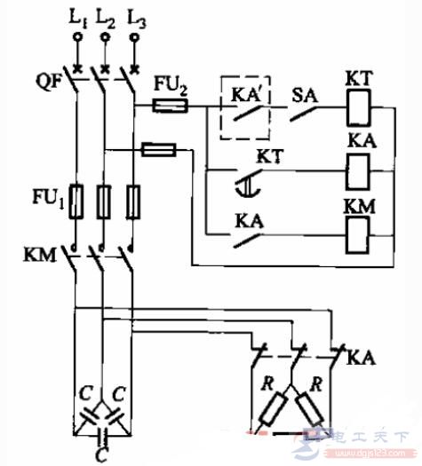 一例低压无功补偿的控制电路图