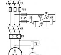 一例电磁抱闸制动控制电路的工作原理分析