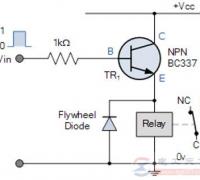一例发射极跟随器继电器开关电路的工作原理分析