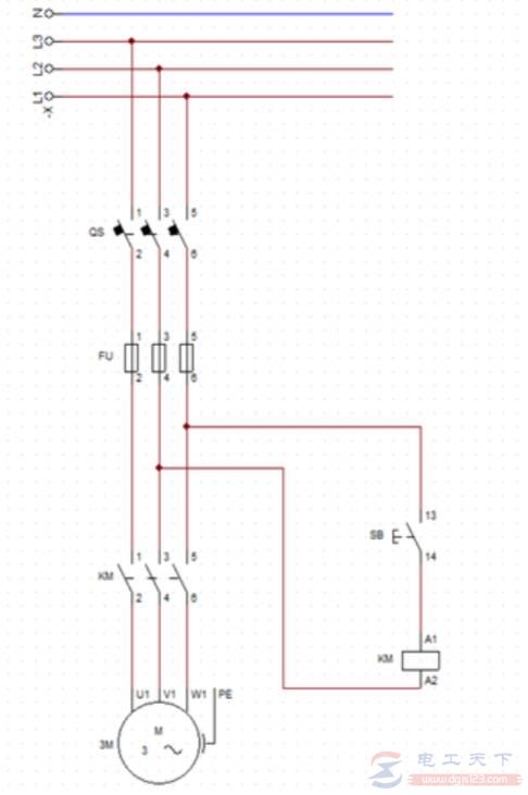 西门子PLC程序实例：三相异步电机点动控制系统改造