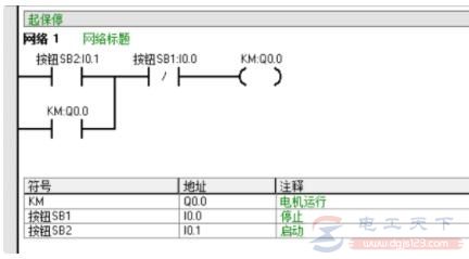 西门子plc程序实例：三相异步电动机自锁电路改造