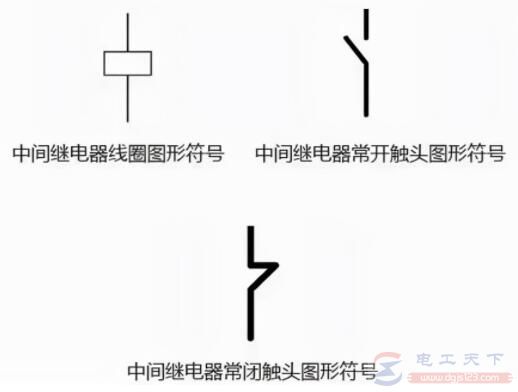 中间继电器文字符号与图形符号说明