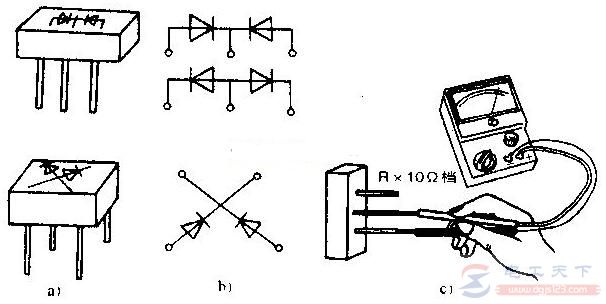 怎么用万用表检测整流桥的好坏