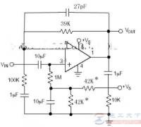 一例简单的运算放大器电路图