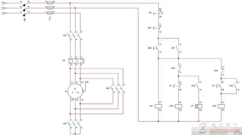 三菱FX-PLC电动机Y-△启动控制的实例教程