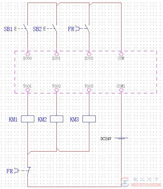 三菱FX-PLC电动机Y-△启动控制的实例教程