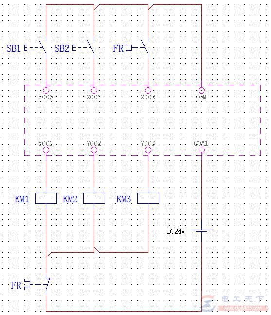三菱FX-PLC电动机Y-△启动控制的实例教程