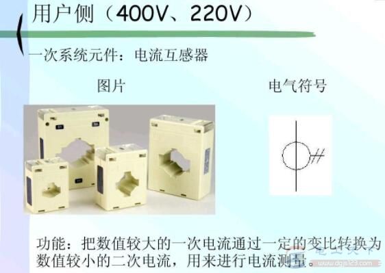 用户侧电流互感器图片与电气符号