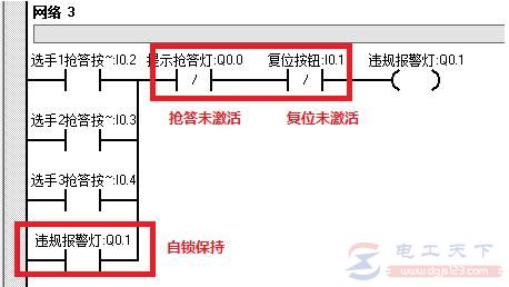 西门子s7-200系列plc实例：抢答器控制程序