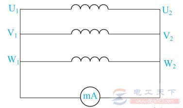 怎么判断电动机三相绕组首尾端