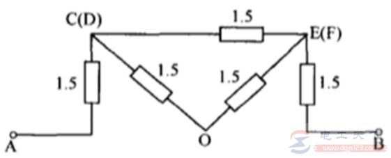 折叠法对称电路的等效电阻怎么计算？
