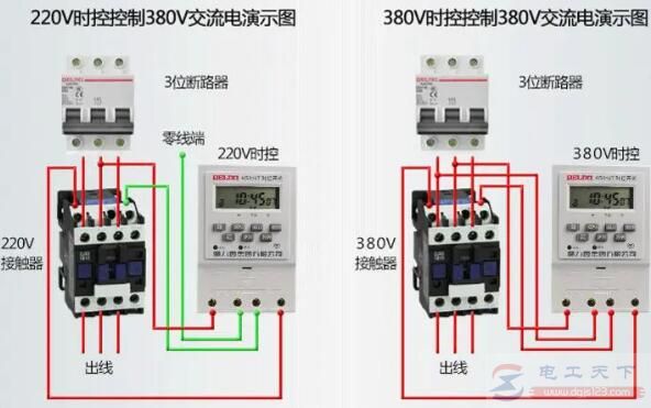 接触器的线圈接在什么位置