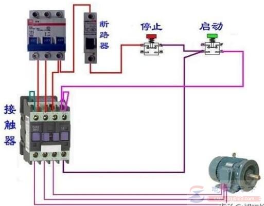 如何连接交流接触器的控制线？