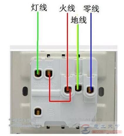 插座上火线零线的简单接线方法