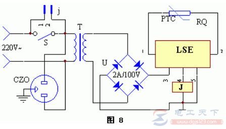 电水壶自动断电控制器电路的工作原理