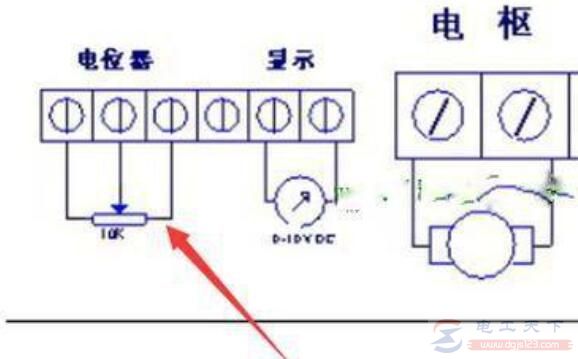 直流调速器电位器三根线的接线方法