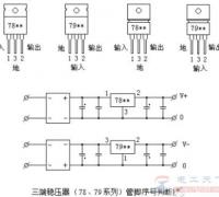 三端稳压管7805/7905引脚的区分方法